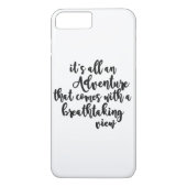 avontuur met adembenemend uitzicht zwart wit Case-Mate iPhone case (Achterkant)