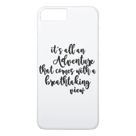 avontuur met adembenemend uitzicht zwart wit Case-Mate iPhone case (Achterkant)