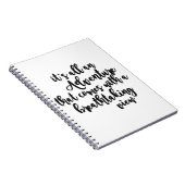 avontuur met adembenemend uitzicht zwart wit notitieboek (Rechterzijde)