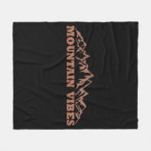 Avontuur met buitenlandse bergsfeer fleece deken (Voorkant (Horizontaal))