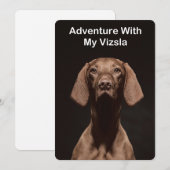 Avontuur Met Mijn Vizsla Kaart (Voorkant / Achterkant)