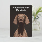 Avontuur Met Mijn Vizsla Kaart (Staand voorkant)