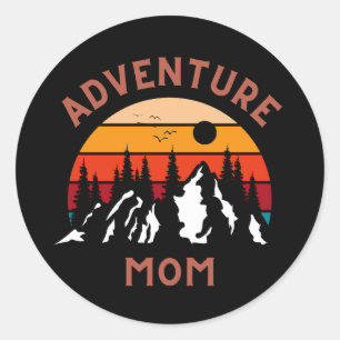 Avontuur Moeder Ronde Sticker