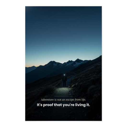 Avontuur Motivatieverklaring Perfect Poster (Voorkant)