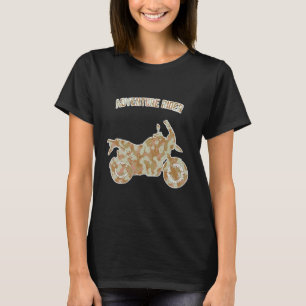 Avontuur Motorfiets Biker Off Road Rijder Camoufla T-shirt