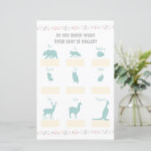 Avontuur Naam Mijn Baby shower Spel (Staand voorkant)