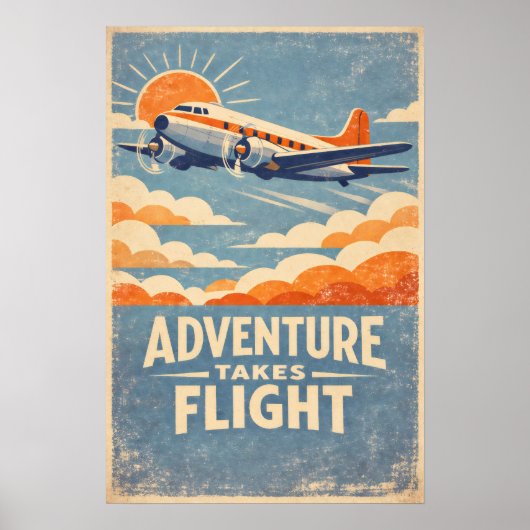 Avontuur Neemt de Lucht Poster (Voorkant)