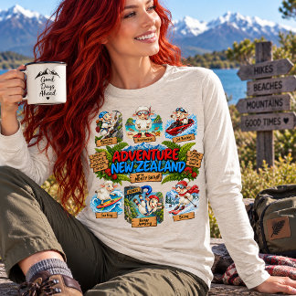 Avontuur Nieuw-Zeeland Excentrieke Schapen Tri-Blend Shirt
