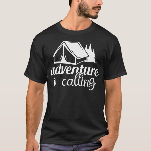 Avontuur noemt grappige campingliefde t-shirt (Voorkant)