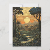 Avontuur Oerwoud Dieren Baby shower Kaart (Achterkant)