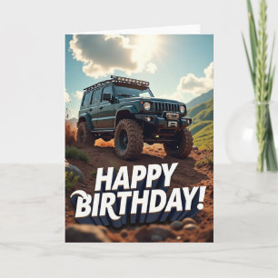 Avontuur Offroad Verjaardagskaart Kaart
