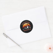 Avontuur oma ronde sticker (Envelop)