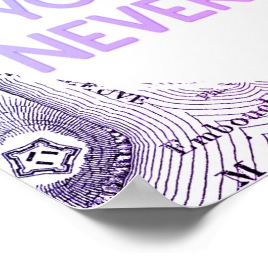  avontuur Ontdek het reizen van de Kaart Poster (Hoek)