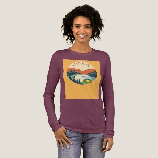 Avontuur ontwerp Tri-Blend shirt (Voorkant)
