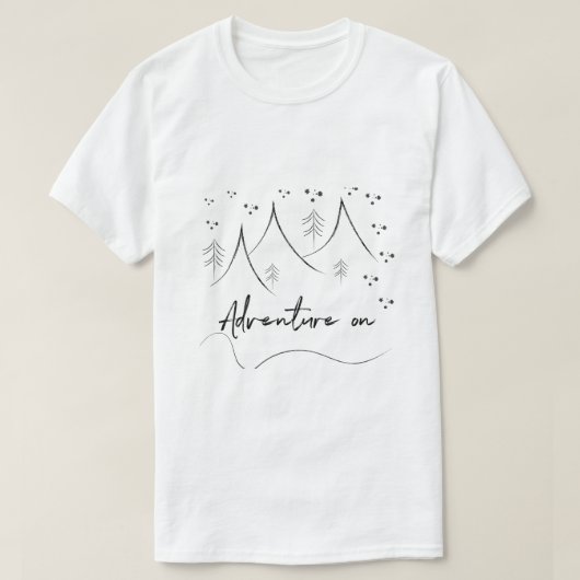 Avontuur op de bergen t-shirt (Design voorkant)