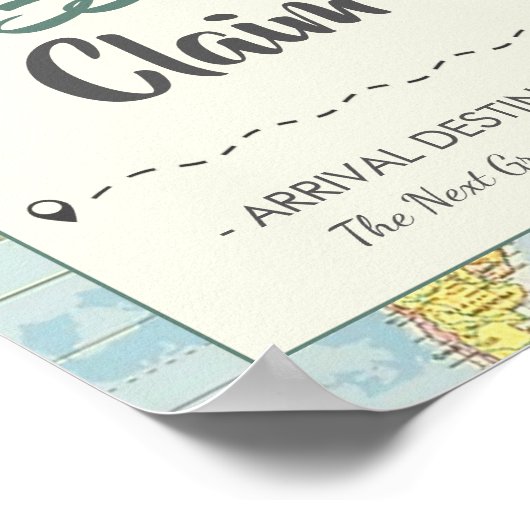 avontuur | Reis | Bagageaanvraag/Voorraadteken Poster (Hoek)