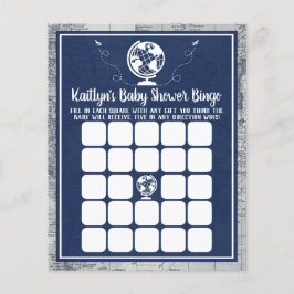 Avontuur Reis Kaart Baby Shower Bingo