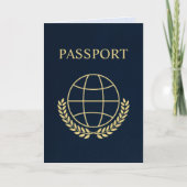 avontuur | Reis | Paspoort Bedankkaart (Voorkant)