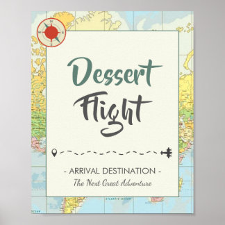 avontuur | Reis | Teken dessert Poster