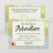 avontuur | Reis | Uitnodiging Briefkaart (Voorkant / Achterkant)