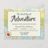 avontuur | Reis | Uitnodiging Briefkaart (Voorkant)