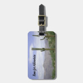 Avontuur Reizen Arizona Saguaro Cactus Zuidwesten Bagagelabel (Voorkant verticaal)