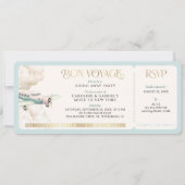 Avontuur Reizen Boarding Pass Afscheidsfeest Kaart (Voorkant)