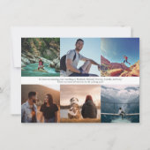 Avontuur Reizen Foto's Collage Kerstmis Feestdagenkaart (Achterkant)