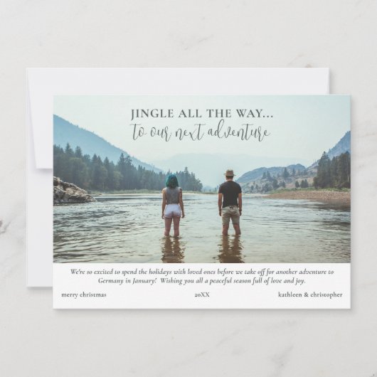Avontuur Reizen Foto's Collage Kerstmis Feestdagenkaart (Voorkant)
