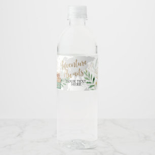 Avontuur, Reizen, Kaart Waterfles Etiket