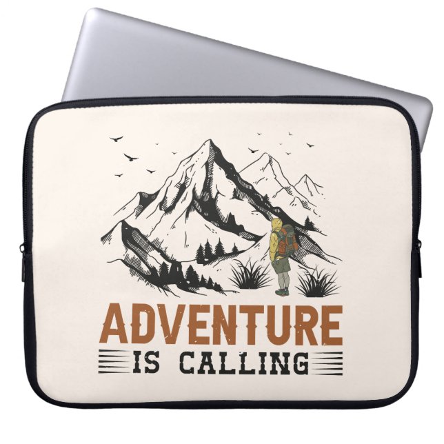 Avontuur roept laptophoezen laptop sleeve (Voorkant)