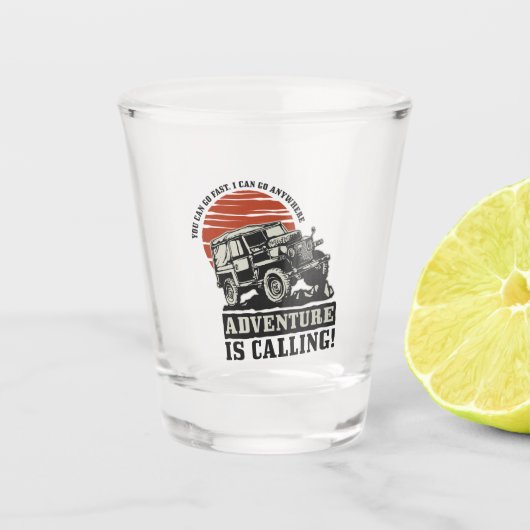 Avontuur roept Offroad ID498 Shot Glas (Voorkant)