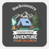Avontuur roept ons vierkante sticker (Voorkant)