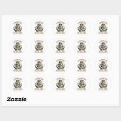 Avontuur roept ronde sticker (Vel)