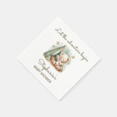 Avontuur roept Teddy Beer Baby Shower Servet (Hoek)