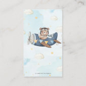 Avontuur Schattige Beer Blue Plane Boeken voor Bab Informatiekaartje (Achterkant)