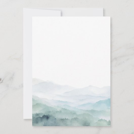 Avontuur Schattigee Bos Dieren Winter Baby shower Kaart (Achterkant)