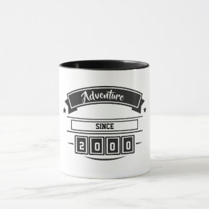 Avontuur sinds [Jaar] op maat gemaakte koffie Mok
