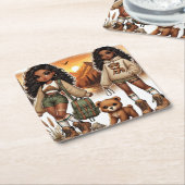 Avontuur & Stijlwandelen Kartonnen Onderzetters (Schuin)