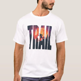 Avontuur Trail Runner Typografie Kunst T-shirt