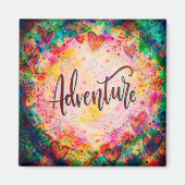 Avontuur  Trendy Fun ONE WORD Inspirivity Magneet (Voorkant)