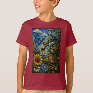 Avontuur Tuin 3D Mozaïek T-Shirt