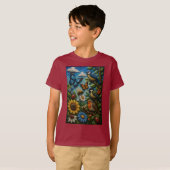 Avontuur Tuin 3D Mozaïek T-Shirt (Voorkant volledig)