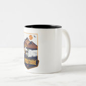 avontuur tweekleurige koffiemok (Voorkant rechts)