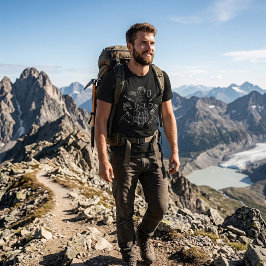 Avontuur Uitrusting Schets | Wandelen Essentials L T-shirt