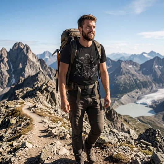 Avontuur Uitrusting Schets | Wandelen Essentials L T-shirt