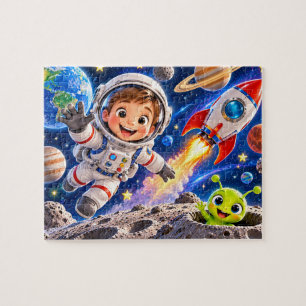 Avontuur van de ruimteverkenner legpuzzel