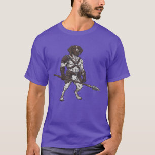 Avontuur van Duitse staande hond gladiator T-shirt