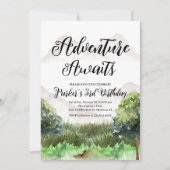 Avontuur Verjaardag, Camping, Berg Kaart (Voorkant)