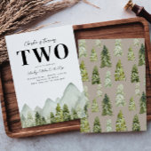 Avontuur Verjaardag uitnodiging | Bergen verjaarda